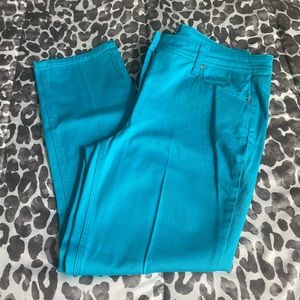 NWOT Inspired style aqua blue jeans Sz 8